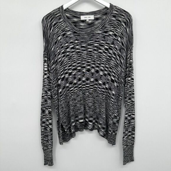 John + Jenn Sweaters - John + Jenn Sweater Top‎ Shirt Womens Size Large Stretch Knit Black